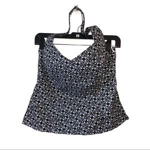 Ann Taylor Black & White Sleeveless Top